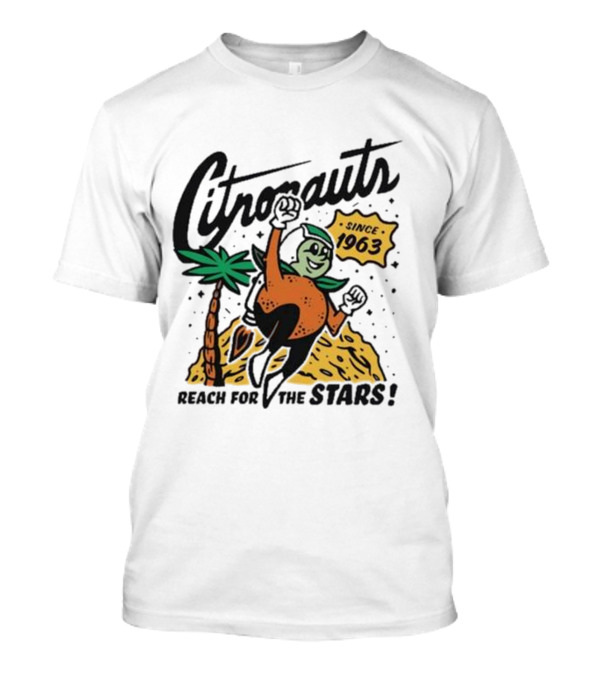UCF Citronauts Since 1963 Reach For The Stars With Astronaut Orange And Palm Tree T-Shirt