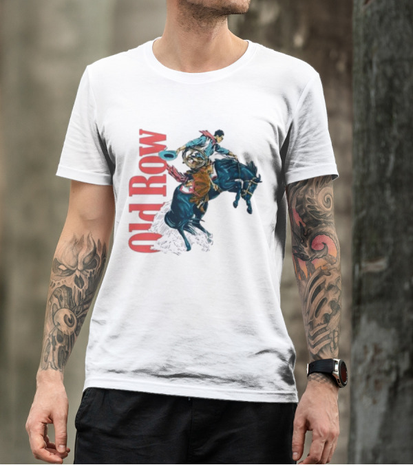 Old Row Cowboy Rodeo Rider Galloping 3.0 T-Shirt