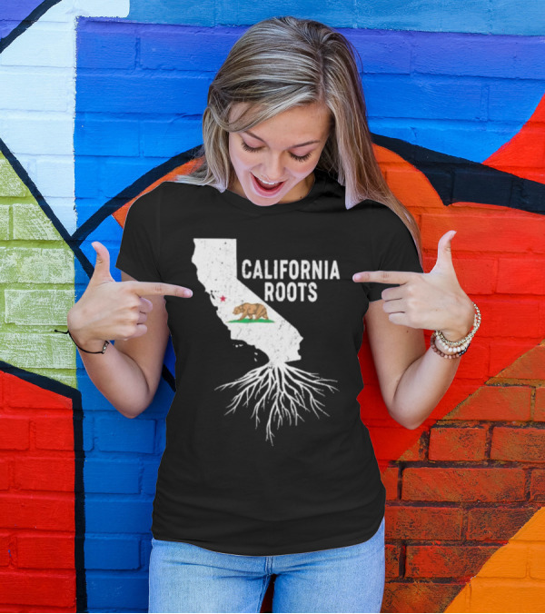 California Roots Bear And State T-Shirt
