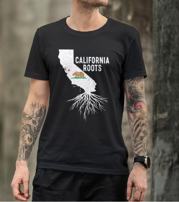 California Roots Bear And State T-Shirt