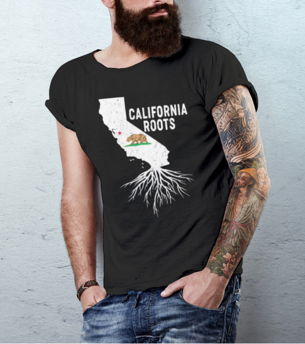 California Roots Bear And State T-Shirt