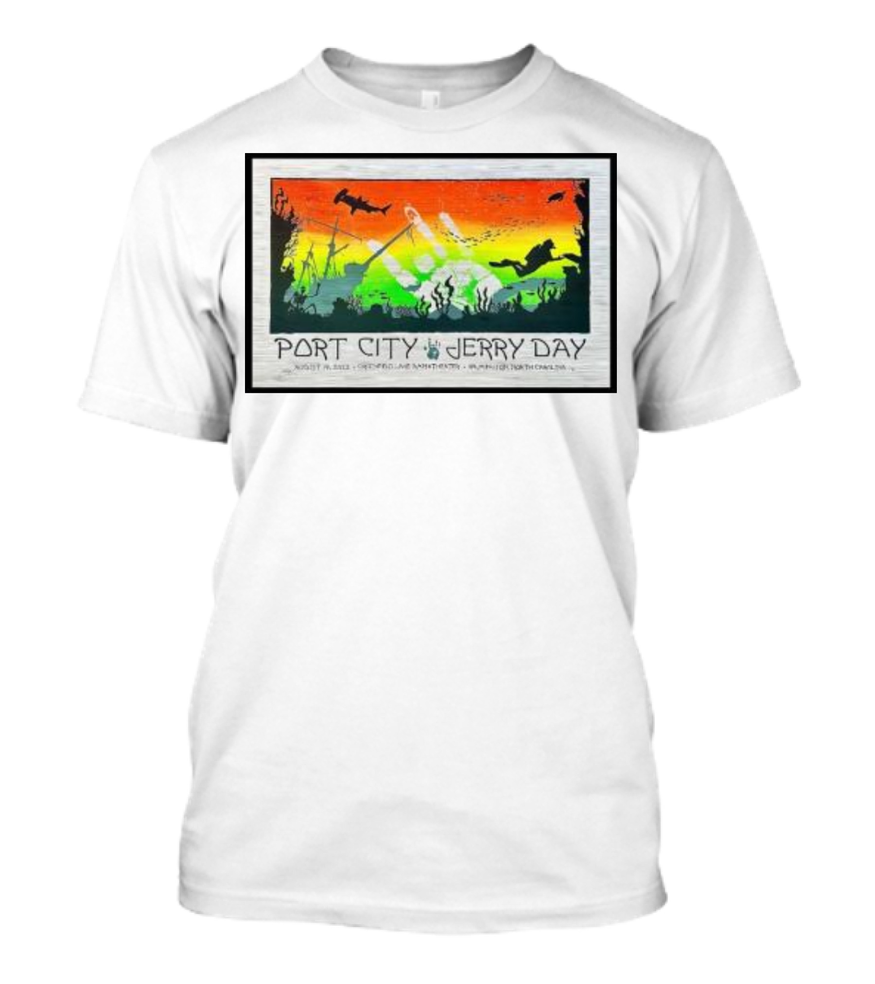 Port City Jerry Day August 29 Greenfield Lake Wilmington North Carolina T-Shirt