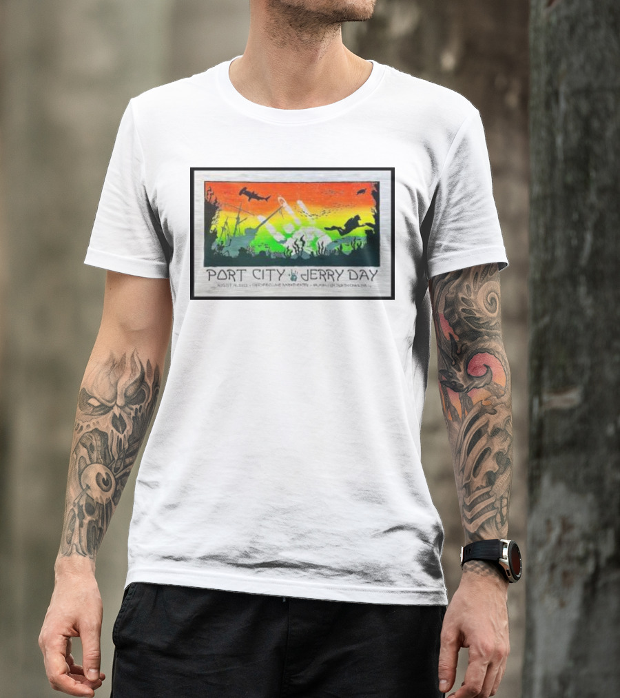 Port City Jerry Day August 29 Greenfield Lake Wilmington North Carolina T-Shirt