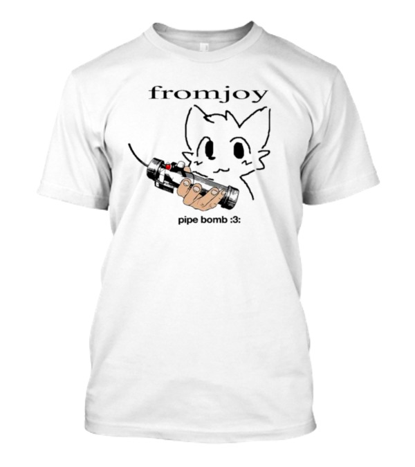 Fromjoy Pipe Bomb Cat Drawing :3 T-Shirt