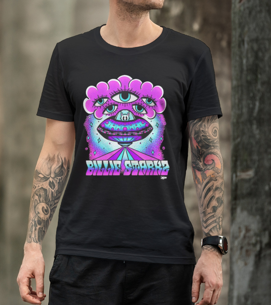Billie Starks AEW Close Encounters UFO Alien Eyes T-Shirt