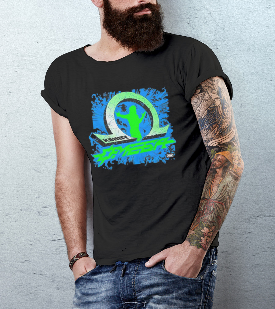 Kenny Omega AEW Omega Logo Silhouette Explosion T-Shirt