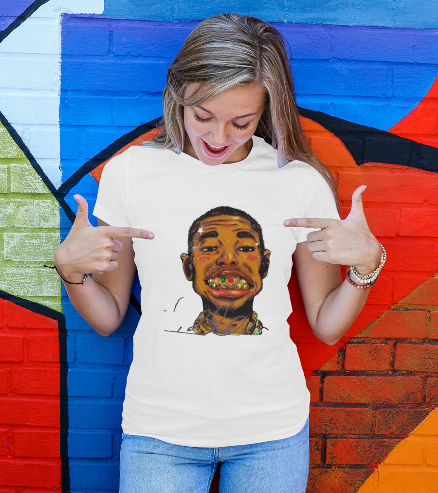 Vameee1 It’s The Way You Wear It Bold Cartoon Face T-Shirt