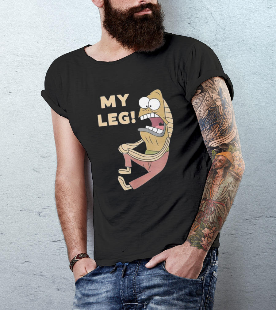 My Leg Mel Fred Fish Reference T-Shirt