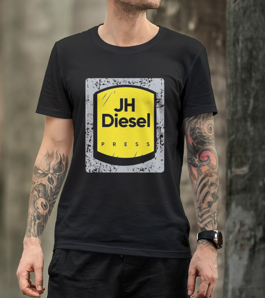 JH Diesel Press Yellow Emblem T-Shirt