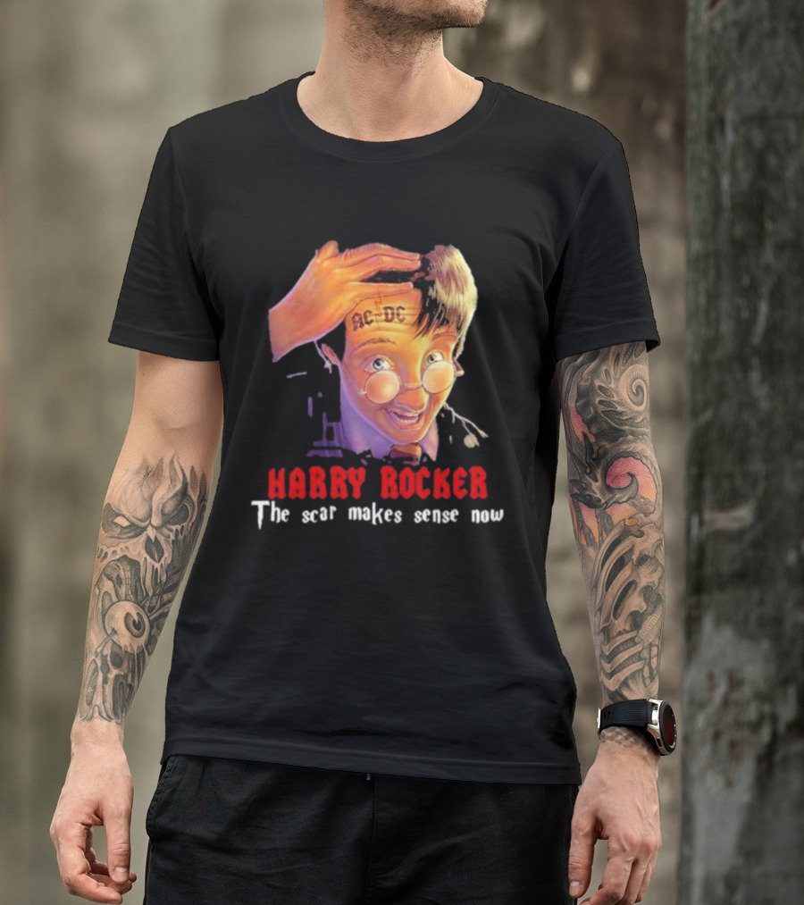 HARRY ROCKER AC-DC The Scar Makes Sense Now T-Shirt