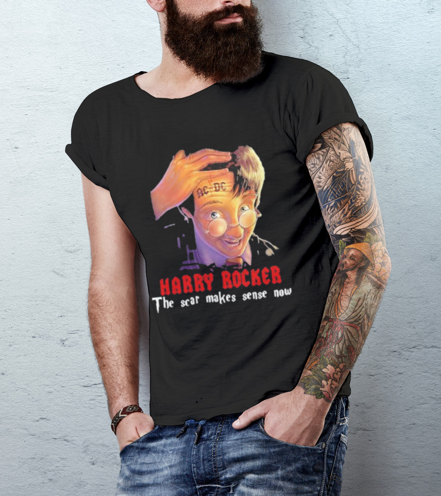 HARRY ROCKER AC-DC The Scar Makes Sense Now T-Shirt