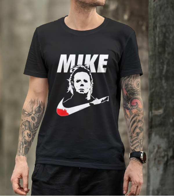 Mike Myers Parody Mask Knife Halloween T-Shirt