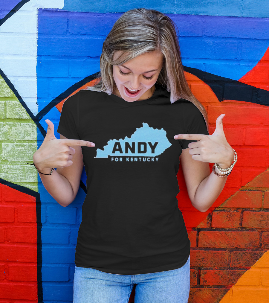 Andy For Kentucky Blue Map Campaign T-Shirt