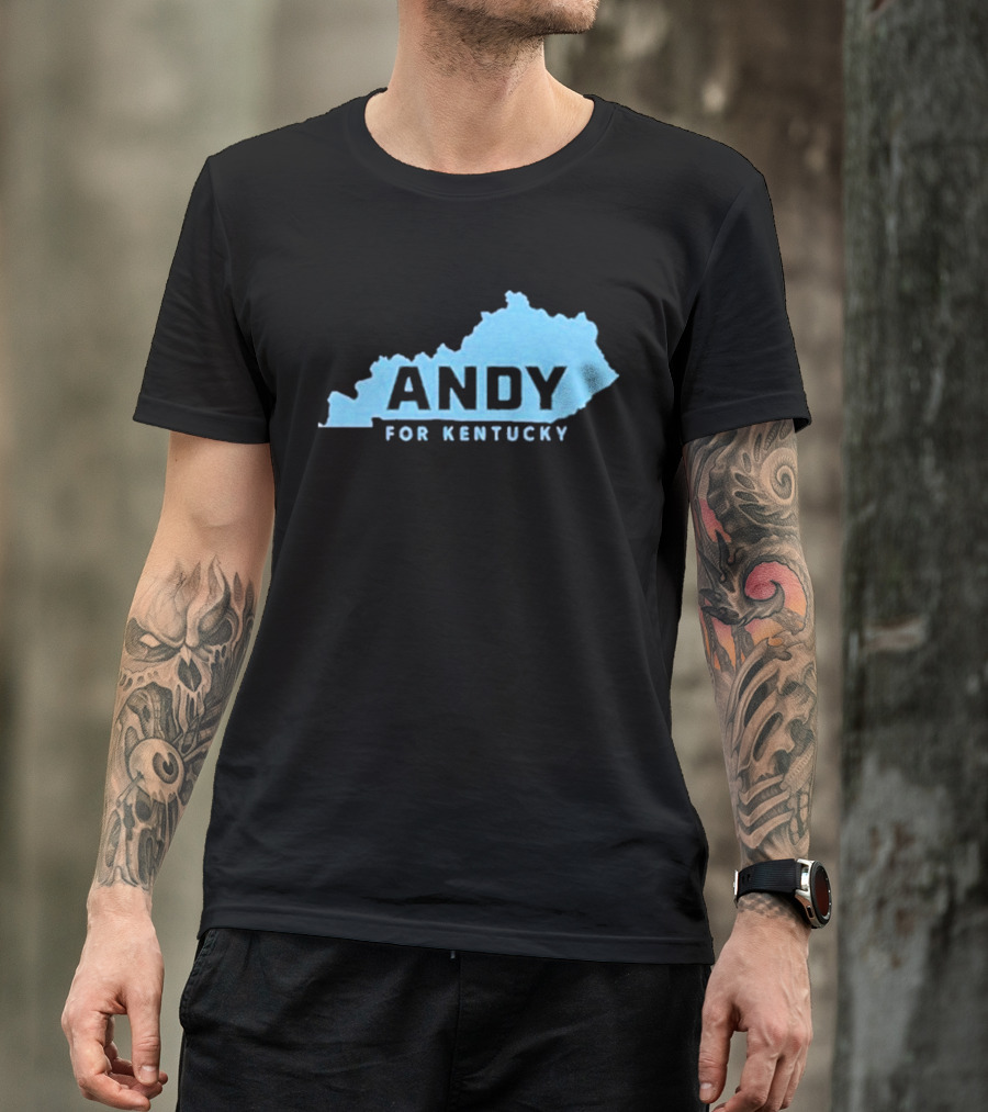 Andy For Kentucky Blue Map Campaign T-Shirt
