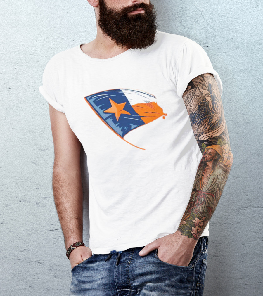 Houston State Flag Texas Colors And Star T-Shirt