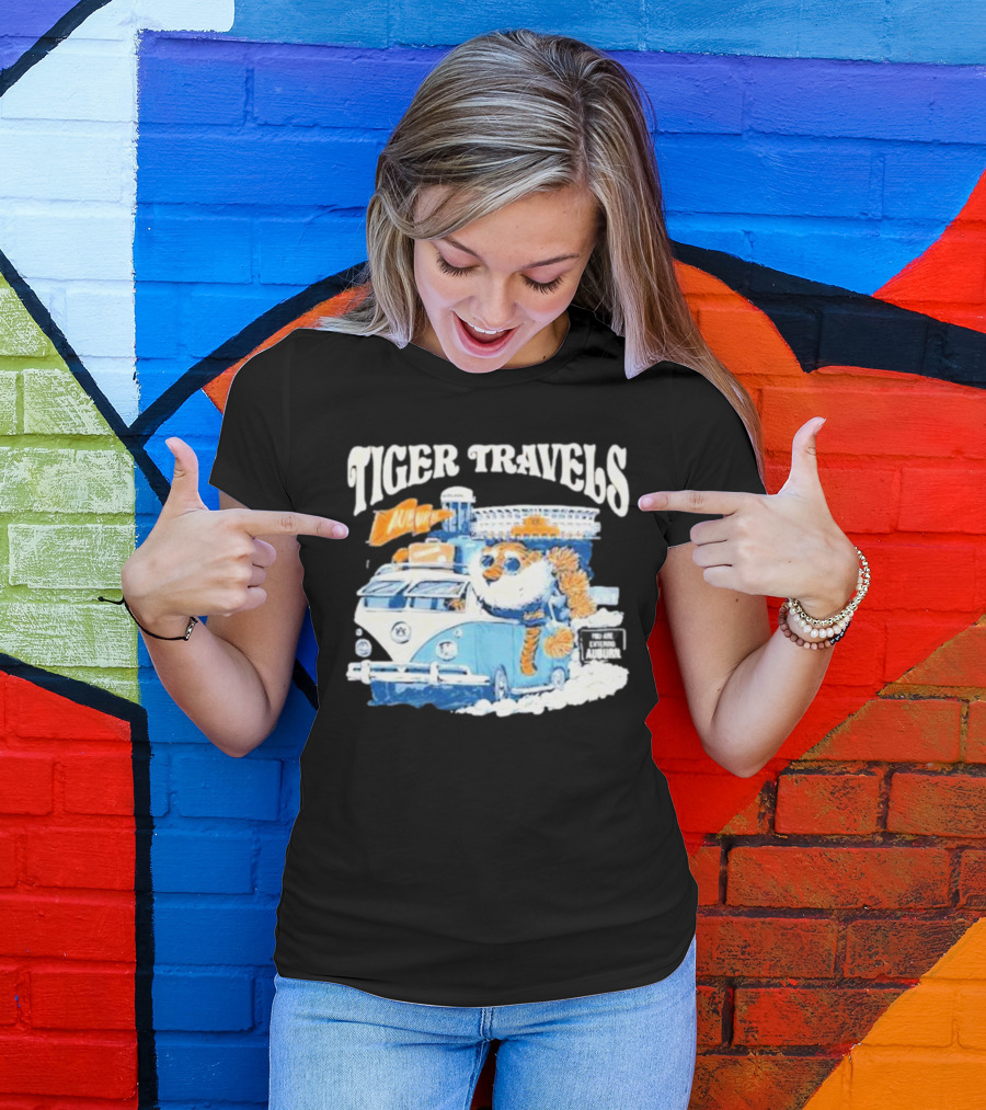 Tiger Travels Auburn Stadium Adventure T-Shirt