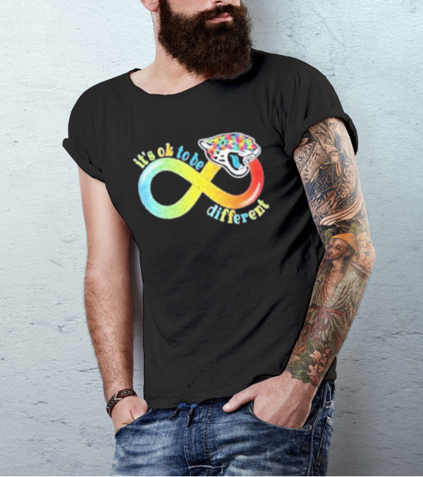 Jacksonville Jaguars It’s Ok To Be Different Autism Infinity T-Shirt