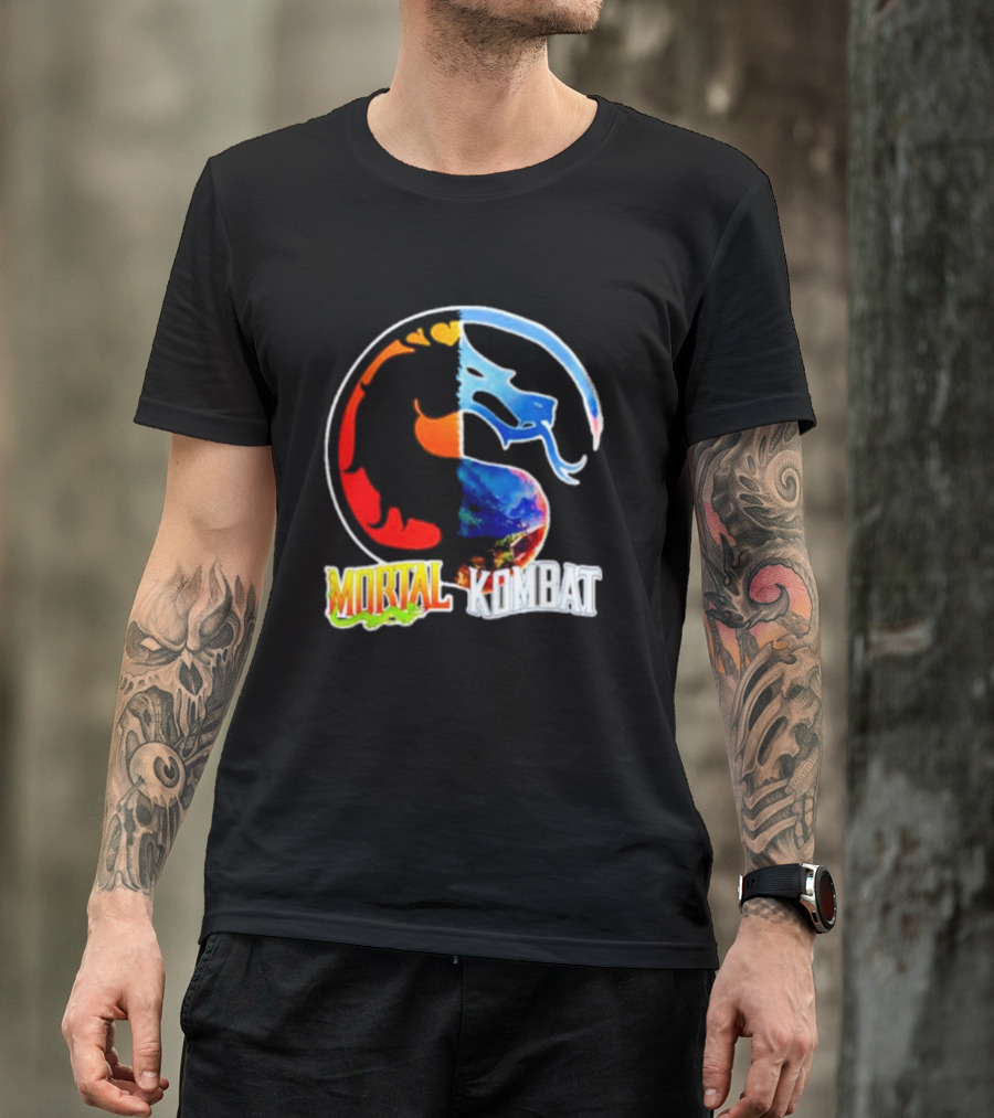 Mortal Kombat Dual-Color Dragon T-Shirt