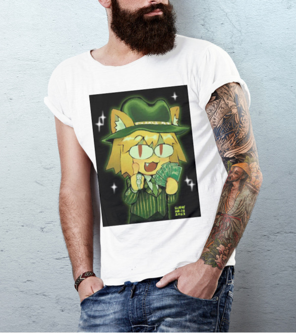Sunny Waifu Gangster Neco-Arc With Money And Ring T-Shirt