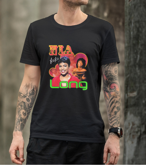 Nia Long Xoxo 90s Nostalgia Collage T-Shirt