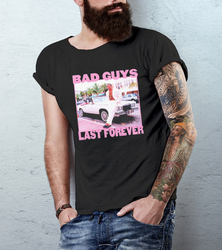 Scott Hall Bad Guys Last Forever Retro Miami Vibe T-Shirt