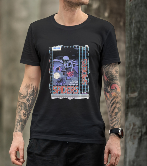 Horror VHS Spiders They’re At The Top Of The Food Chain Now Puppet Combo AA 478 T-Shirt