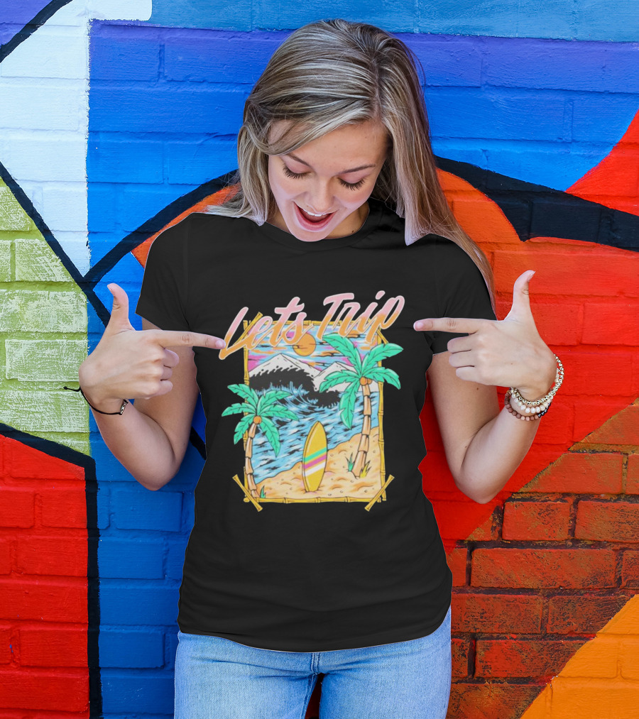 Sturnioloclothing Let’s Trip Palm Beach Paradise Adventure T-Shirt