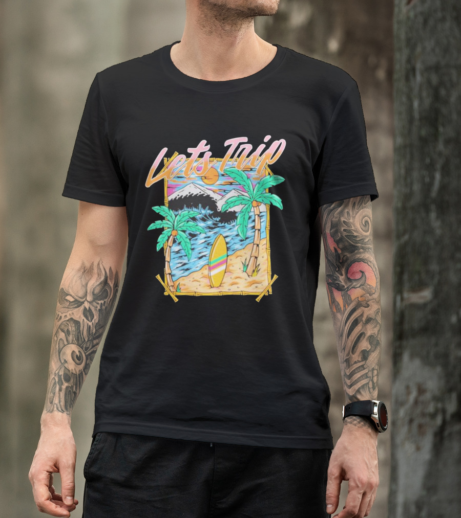 Sturnioloclothing Let’s Trip Palm Beach Paradise Adventure T-Shirt