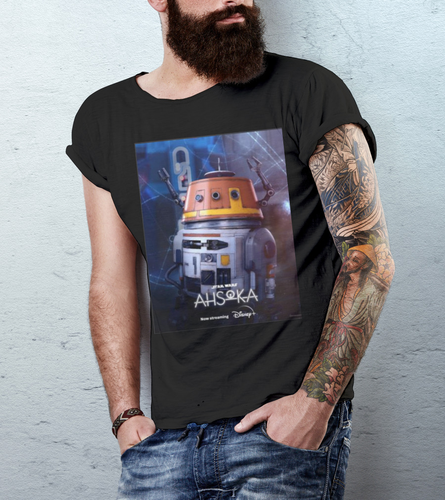 Star Wars Ahsoka Chopper Droid Character Now Streaming Disney+ T-Shirt