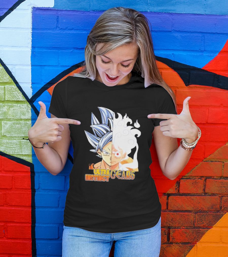 Ultra Instinct Gear 5 Fusion Anime Crossover Duo T-Shirt