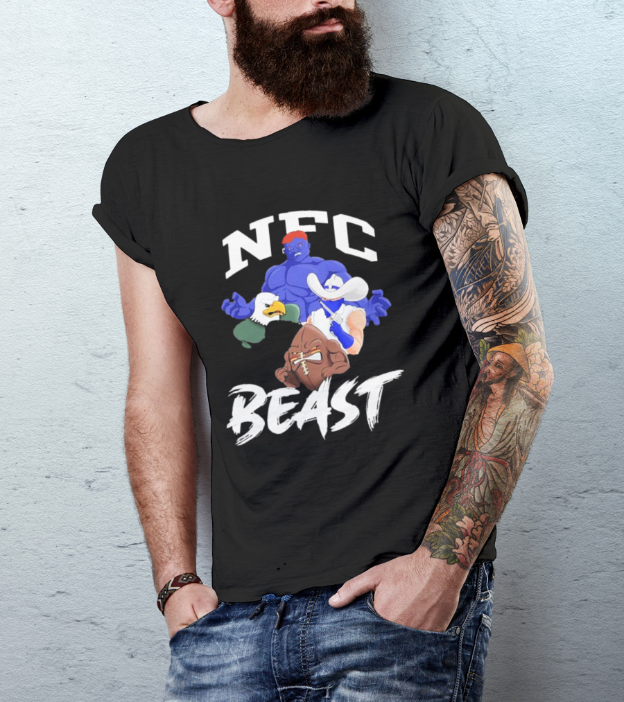 NFC Beast Football Characters And Mascots T-Shirt