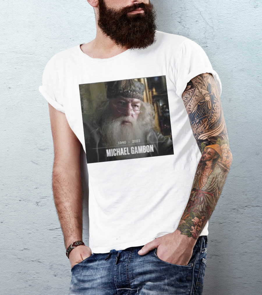 Rip Dumbledore Michael Gambon 1940-2023 T-Shirt