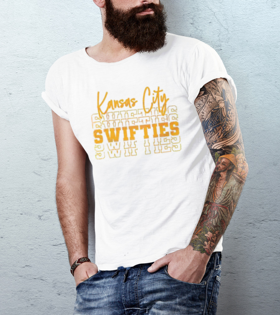 Kansas City Swifties Bold Layered Typography T-Shirt