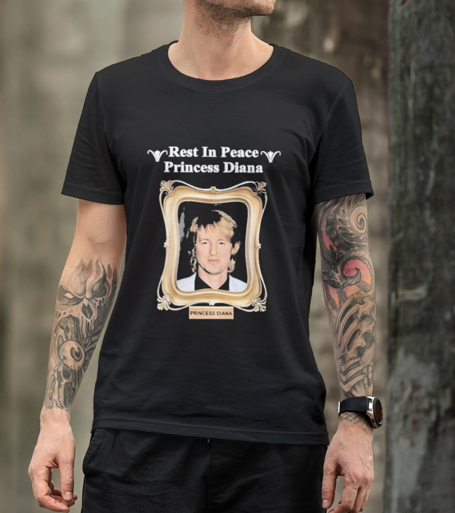 Rest In Peace Princess Diana Portrait Frame T-Shirt