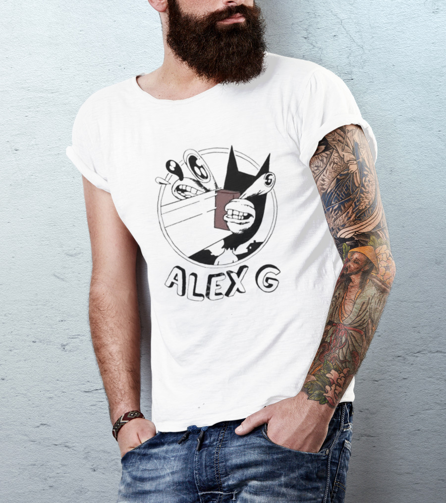 Alex G Retro Cartoon Style With Brick T-Shirt
