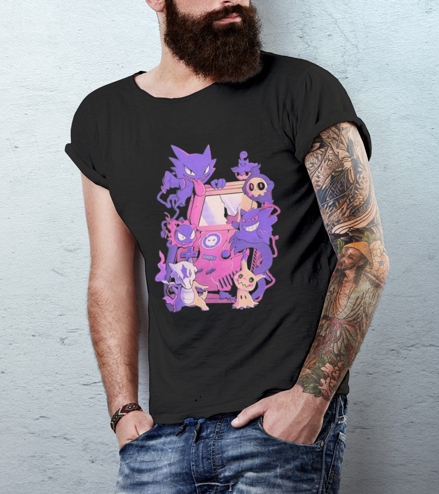 Pokemon Ghost Game Arcade T-Shirt