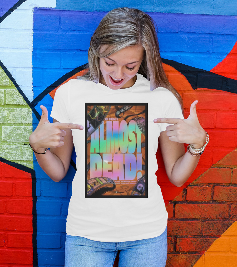 Joe Russo's Almost Dead Colorful Film Strip October 14 Concert T-Shirt