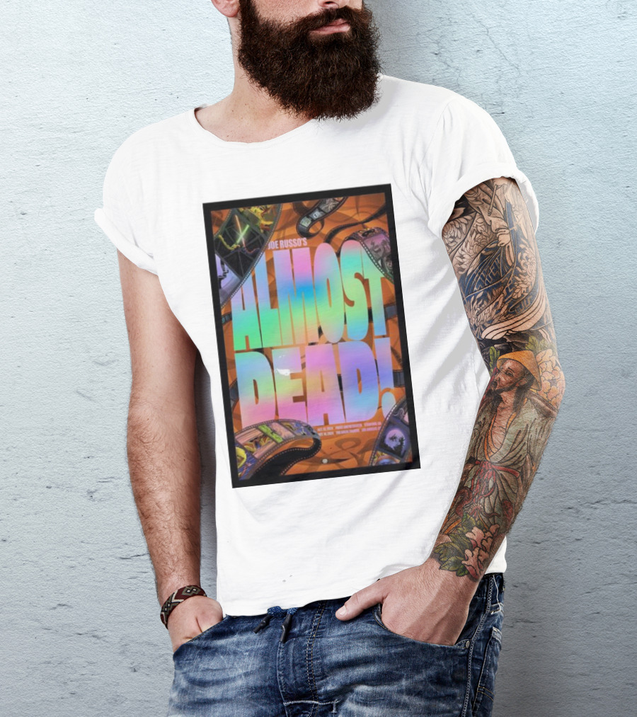 Joe Russo's Almost Dead Colorful Film Strip October 14 Concert T-Shirt
