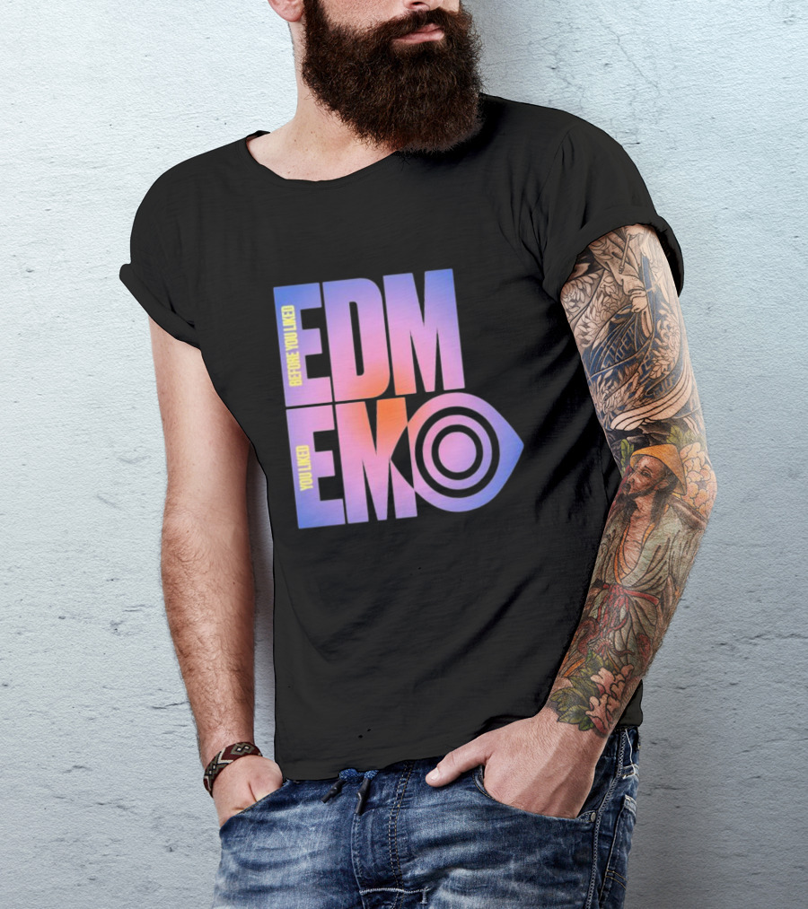 Before You Liked Edm Emo Nite X Insomniac Collaboration Pastel Gradient T-Shirt