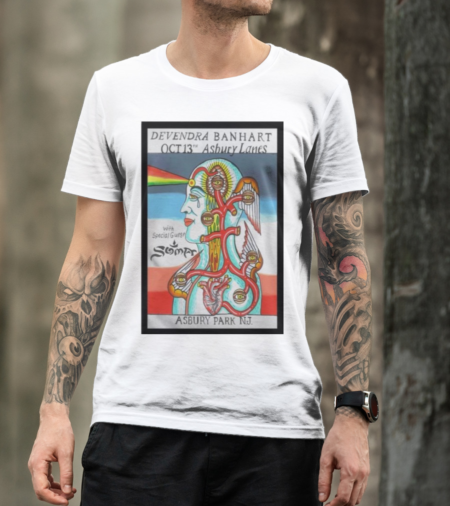 Devendra Banhart October 13 Asbury Lanes Asbury Park NJ With Special Guest Soma T-Shirt
