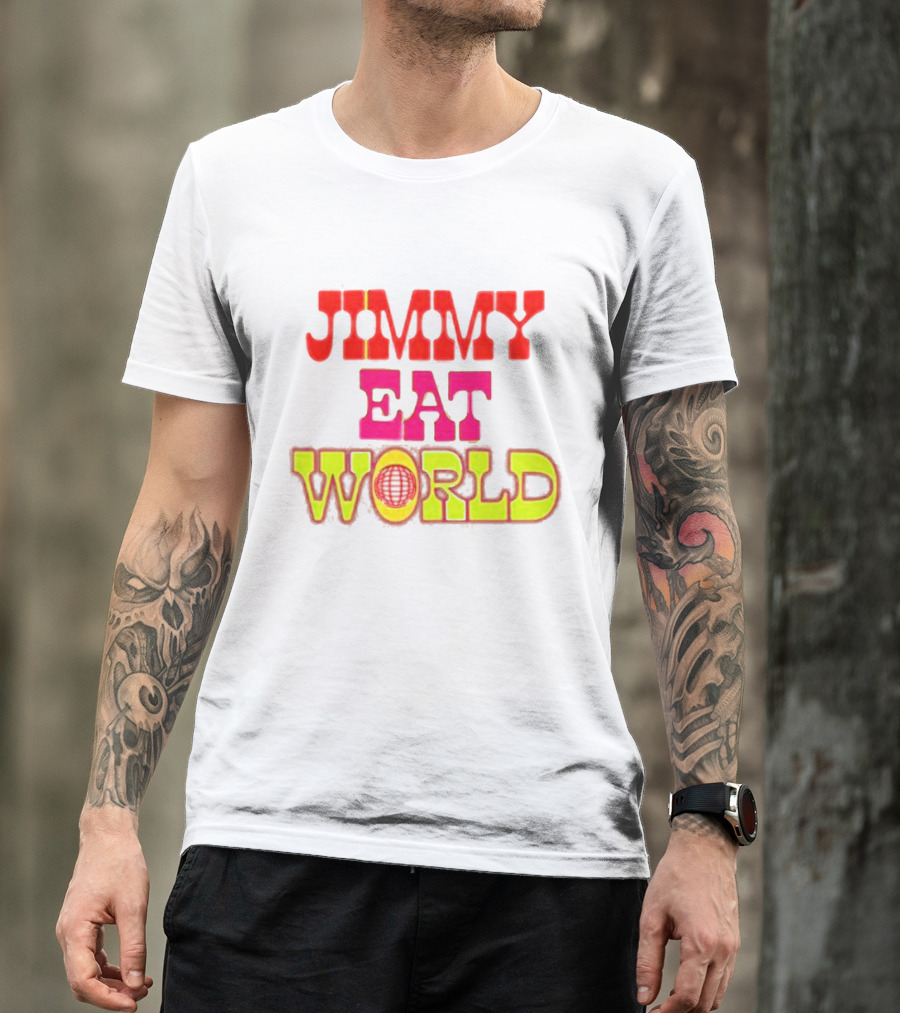 Jimmy Eat World Retro Bubble Lettering T-Shirt