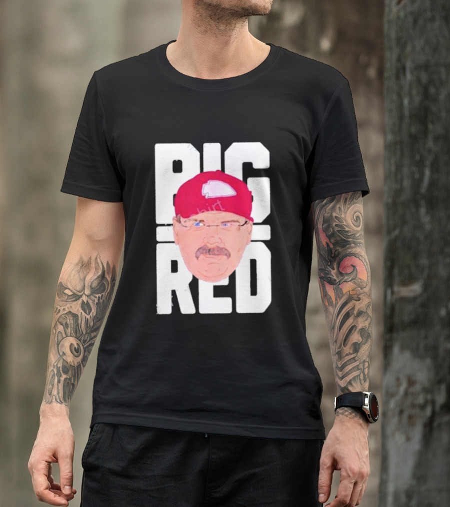 Lexiosborne Bellboy Big Red Cap And Mustache T-Shirt