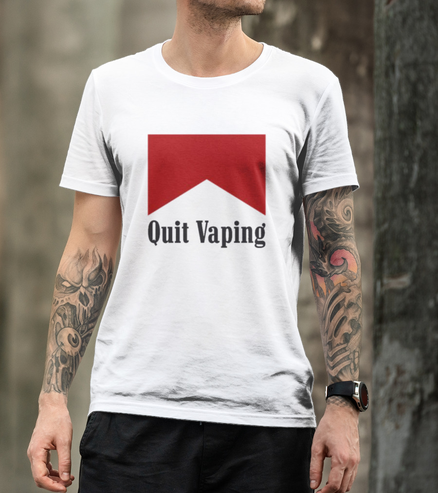 Marlboro Red Chevron Quit Vaping T-Shirt