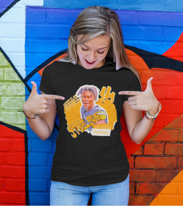 George Pickens Steelers 14 Football Player T-Shirt