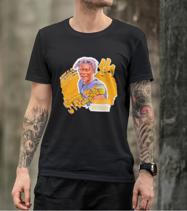 George Pickens Steelers 14 Football Player T-Shirt