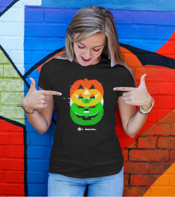 Pumpkin Glitch It's Almost Time T-Shirt