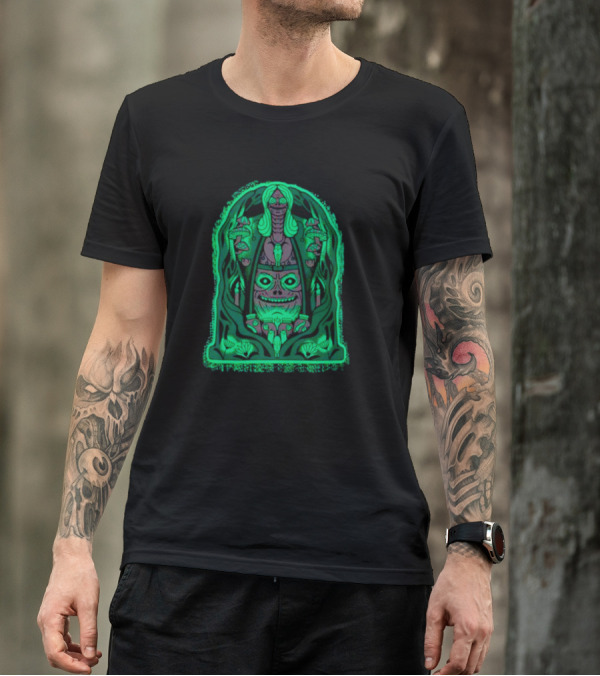 Welcome To Ligament Manor Haunted Mansion Gothic Horror Green Glow Mystical Creature T-Shirt