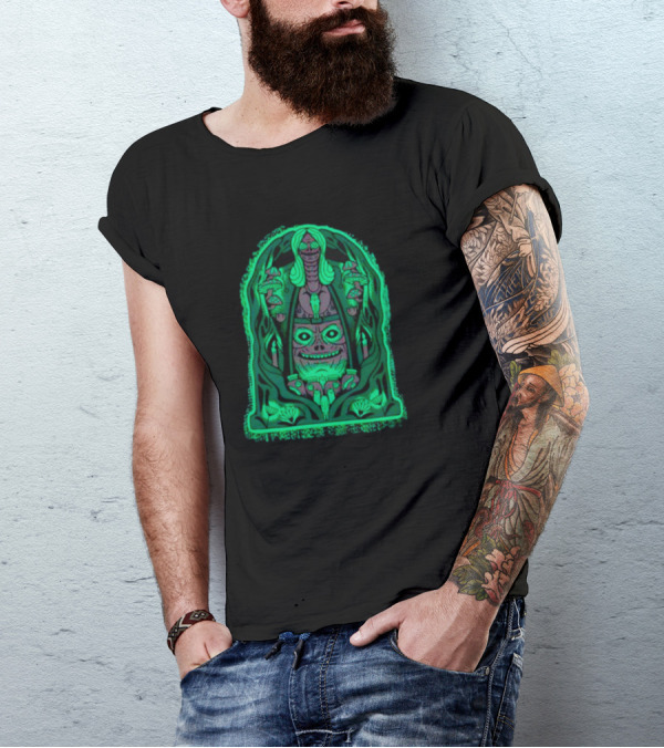 Welcome To Ligament Manor Haunted Mansion Gothic Horror Green Glow Mystical Creature T-Shirt