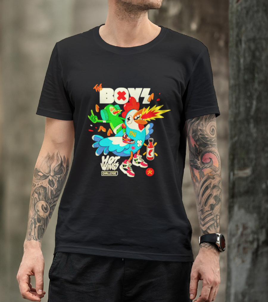 The Boys Hot Wings Challenge X Fire Comic T-Shirt