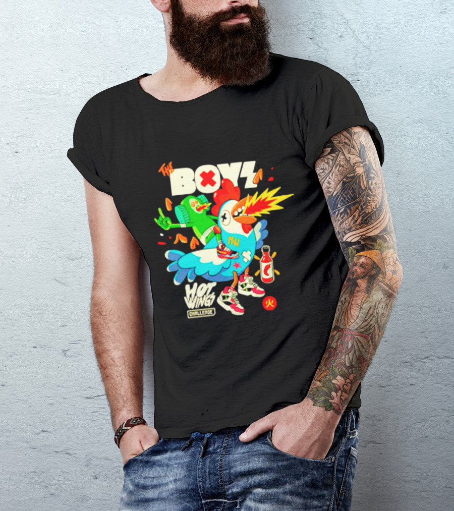The Boys Hot Wings Challenge X Fire Comic T-Shirt